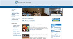 Desktop Screenshot of ctl.uwindsor.ca