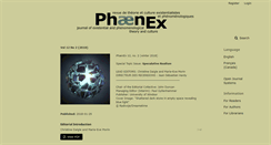 Desktop Screenshot of phaenex.uwindsor.ca