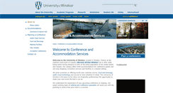 Desktop Screenshot of conferences.uwindsor.ca