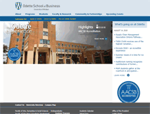 Tablet Screenshot of odette.uwindsor.ca